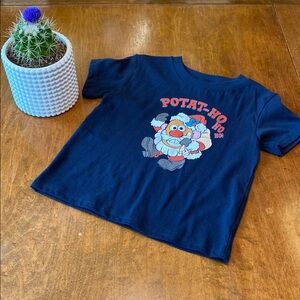Mr. Potato Head “Potato Ho” Boy 4T Graphic Tee Navy Blue Funny Holiday Shirt NWT